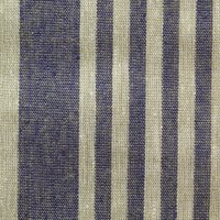 Декоративная  50 см лён 100%, 310 г/м&sup2; джинс  полоска на сером