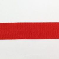 Тесьма эластичная  2.5 см полиэстр 76%, латекс 24% красный   