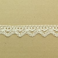Кружево  2.4 см хлопок 100% молочный   