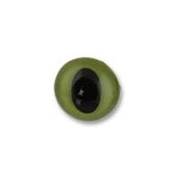 Глаза кукольные кошачьи ø 0.75 см, стекло зелёный   