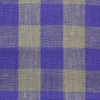 Скатертная  150 см клетка 2,5 х 2,5 см, лён 100%, 230 г/м&sup2; синий, серый  клетка 