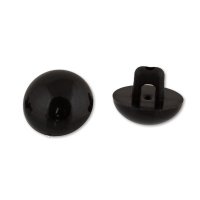 Глаза кукольные пришивные ø 1.05 см, пластик чёрный   