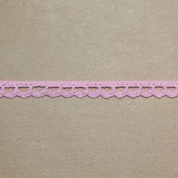 Кружево  0.6 см хлопок 100% розовый   
