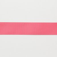 Лента репсовая  2.5 см полиэстр 100% тёмно-розовый   