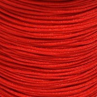 Шнур декоративный ø 0.12 см, нейлон 100% красный   