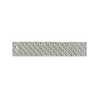 Лента металлизированная декоративная 1 см полиэстр серебряный   