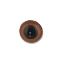 Глаза кукольные пришивные ø 1.2 см, стекло коричневый, чёрный   