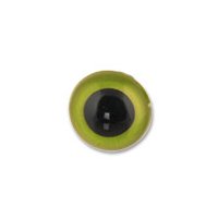 Глаза кукольные пришивные ø 1.2 см, стекло зелёный, чёрный   