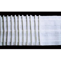 Лента шторная коэф. сборки 1/2,5 7.5 см полиэстр 100% белый   