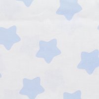 Бязь  150 см хлопок 100%, 125 г/м&sup2; голубой  пряник на белом