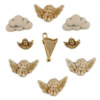 Пуговица декоративная ангелы   