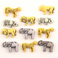 Пуговица декоративная жифотные сафари   