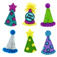 Пуговица декоративная праздничные шляпки   