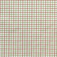 Перкаль  150 см хлопок 100%, 125 г/м&sup2; зелёный травянистый, коричневый  клетка 6 мм на белом