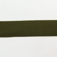 Тесьма эластичная  2.5 см полиэстр 76%, латекс 24% тёмно-болотный   