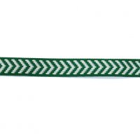 Лента жаккардовая  "9416" 1.8 см полиэфир 100% белый  стрелки на зелёном