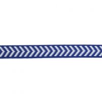 Лента жаккардовая  "9416" 1.8 см полиэфир 100% белый  стрелки на синем