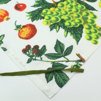 Фартук лён 50%, хлопок 50%   фрукты, овощи на белом