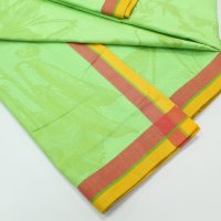 Хлопок жаккард 178х178 см, хлопок 100% зелёный  клевер, стрекоза на зелёном