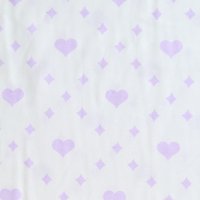Сатин  155 см хлопок 100%, 108 г/м&sup2; светло-сиреневый  сердечко, ромбики на белом