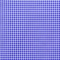 Хлопок  112 см хлопок 100%, 140 г/м&sup2; голубой  клетка 2,5 мм на белом