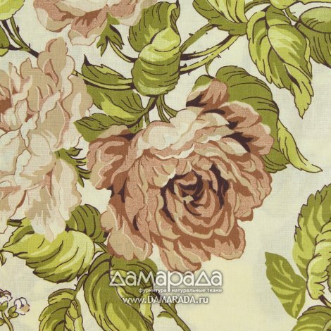 Перкаль  "прохоровская роза" 220 см. хлопок 100% 142 г/м&#178;